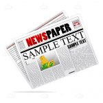 Colorful Newspaper with Sample Text
